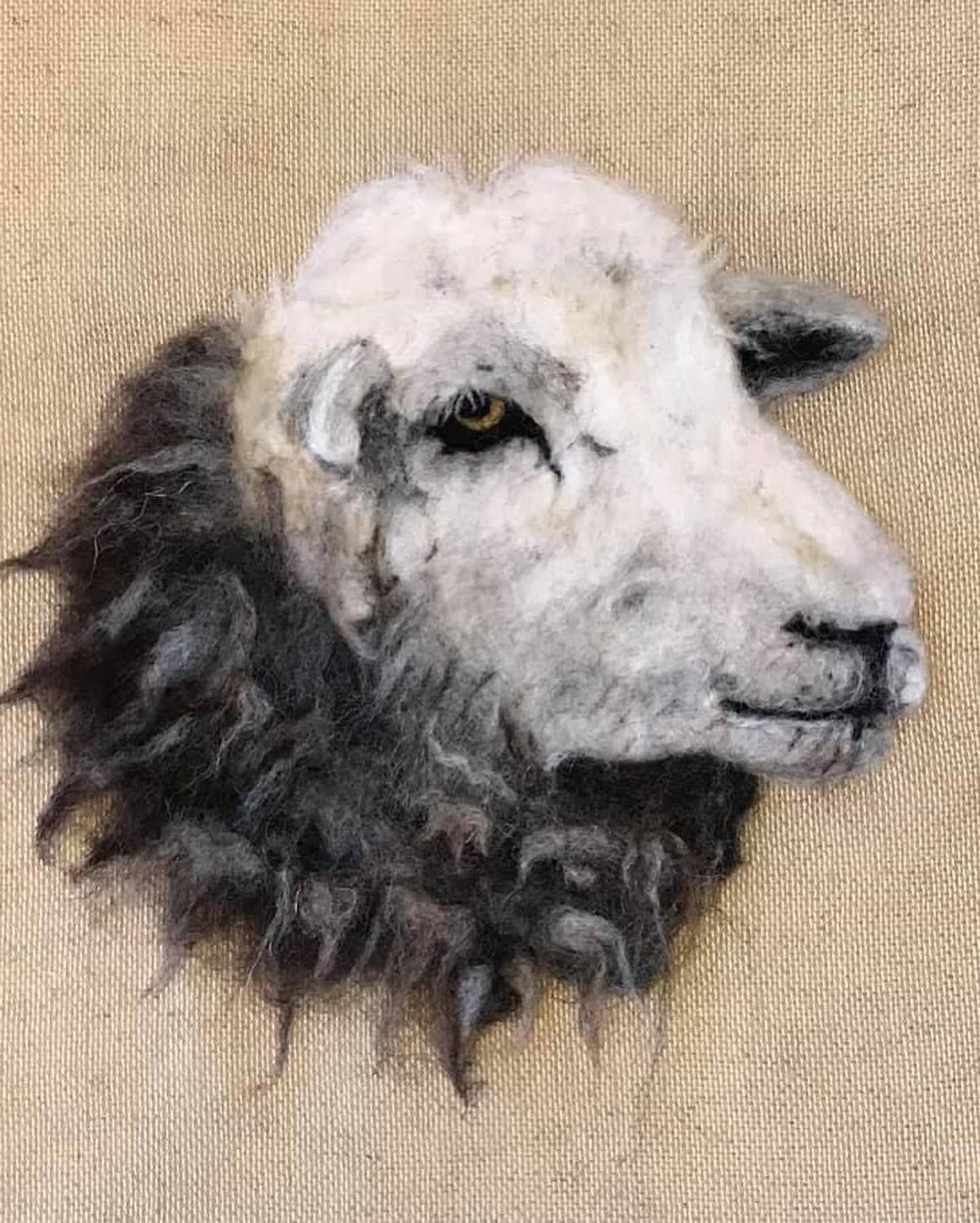 Needle Felt a Herdwick Portrait  ~ with Jane Makes 