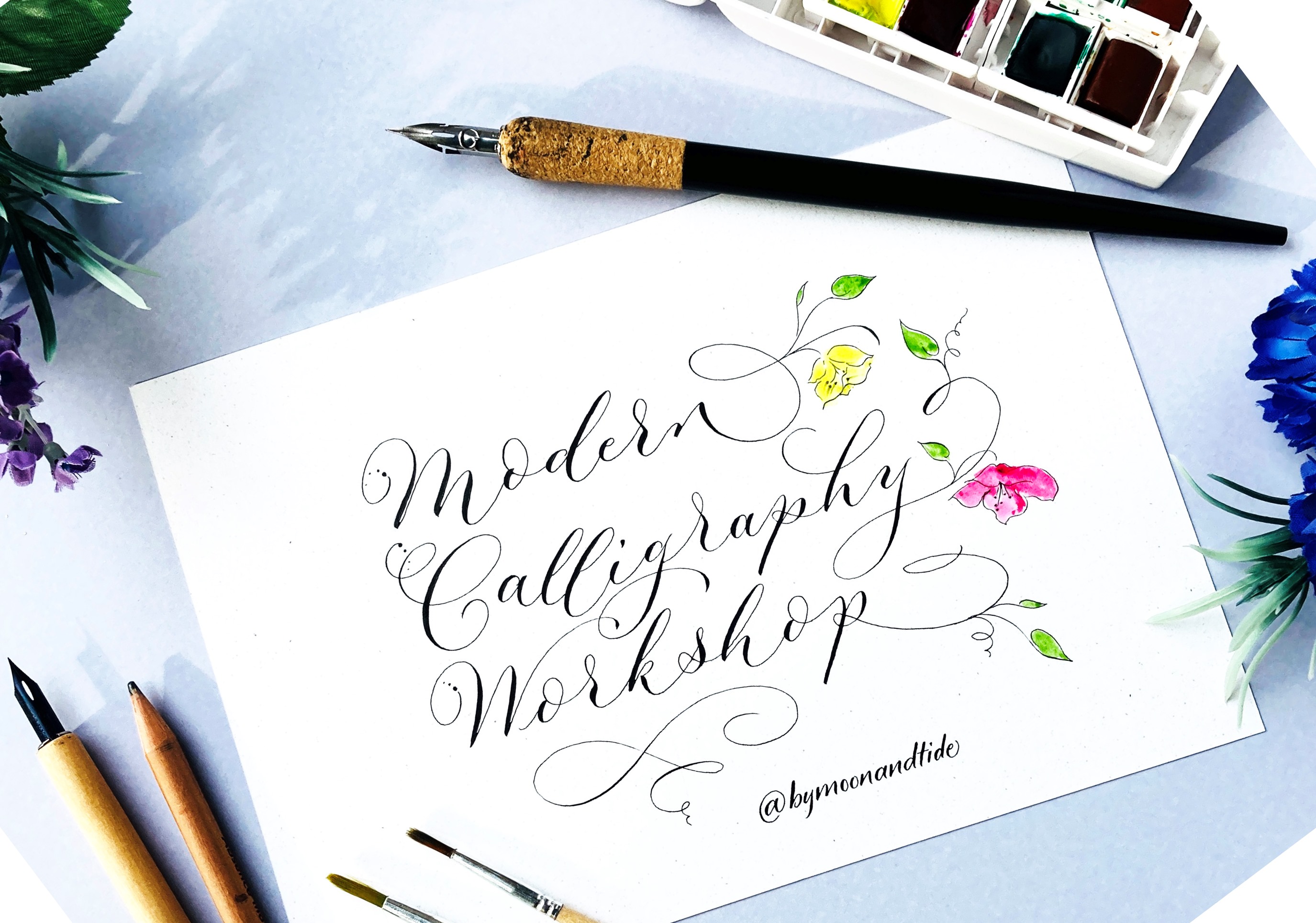 'Gorgeously Swirly Calligraphy' with Claire from by Moon and Tide 