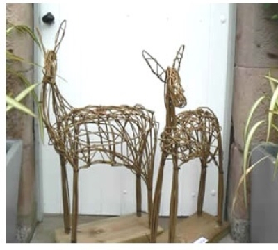 Willow Sculptures ~ Deer with Phil Bradley